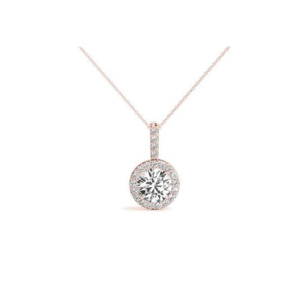 Halo Diamond Pendant