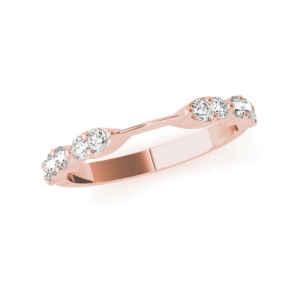 Slide Under Diamond Wedding Band