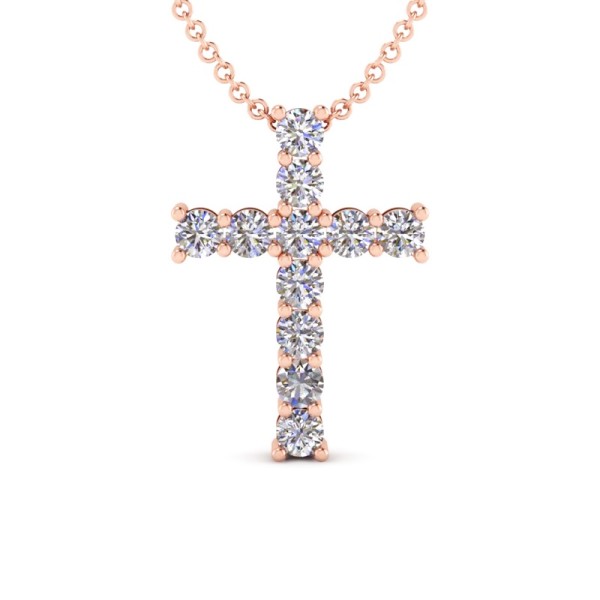 Classic Diamond Cross Pendant