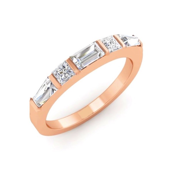 Alternating Shape Diamond Band