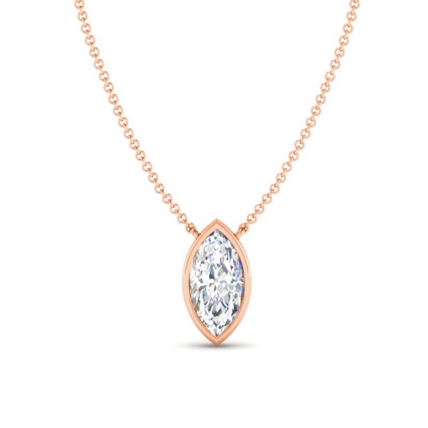 Marquise Bezel Necklace