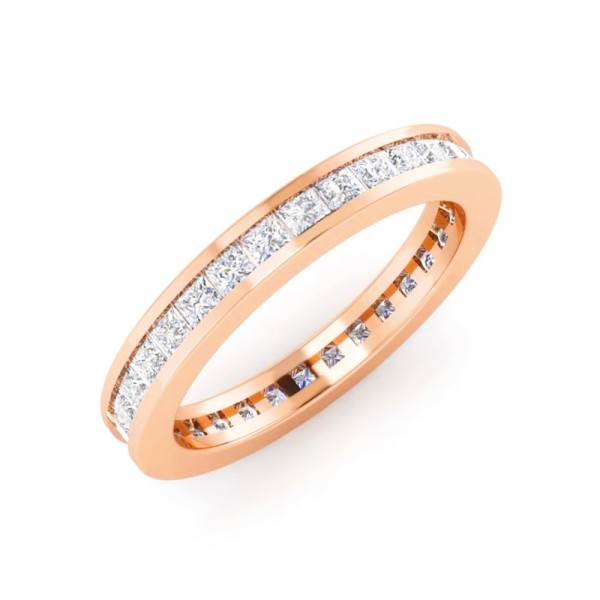 Princess Channel Set Eternity Band