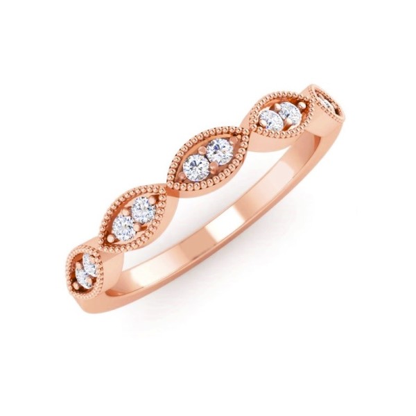 Marquise Shaped Stackable Band