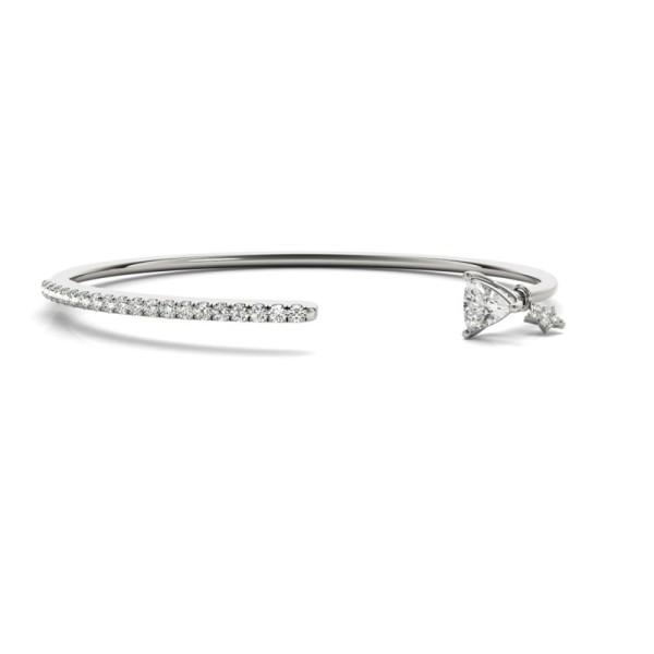 Fancy Open Diamond Cuff Bracelet