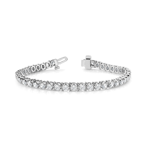Four Prong Diamond Tennis Bracelet