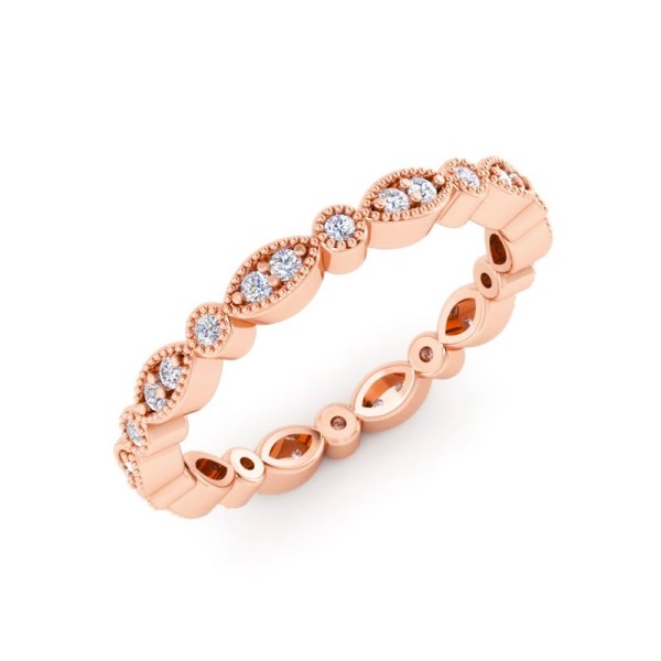 Alternating Shape Diamond Eternity Band