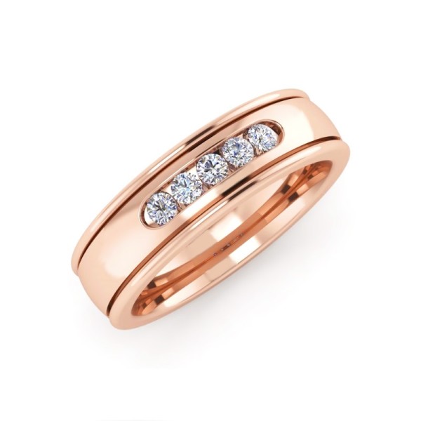 Channel Set Diamond Band