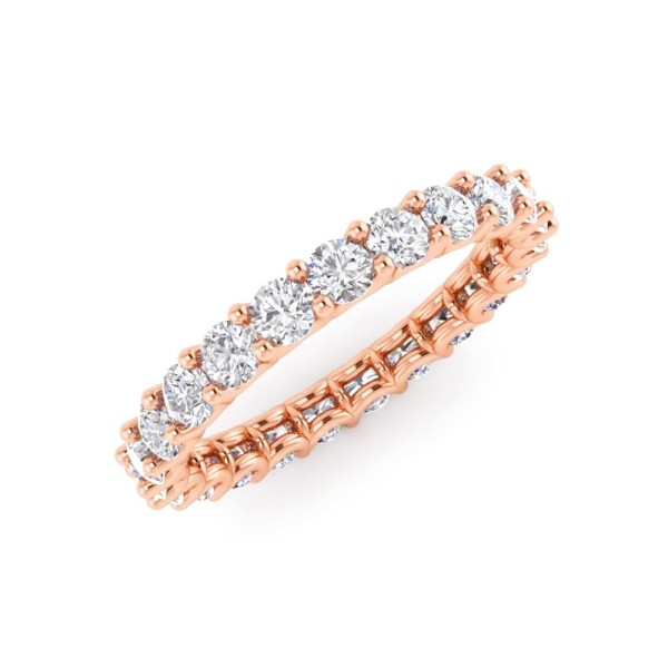 U Style Diamond Eternity Band