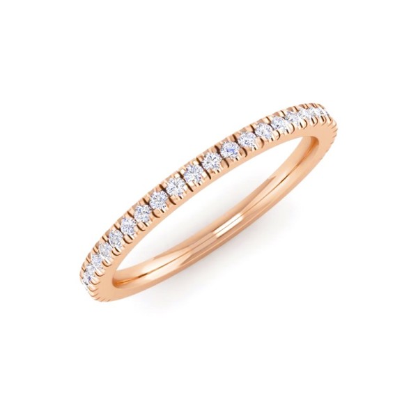 Straight Diamond Wedding Band