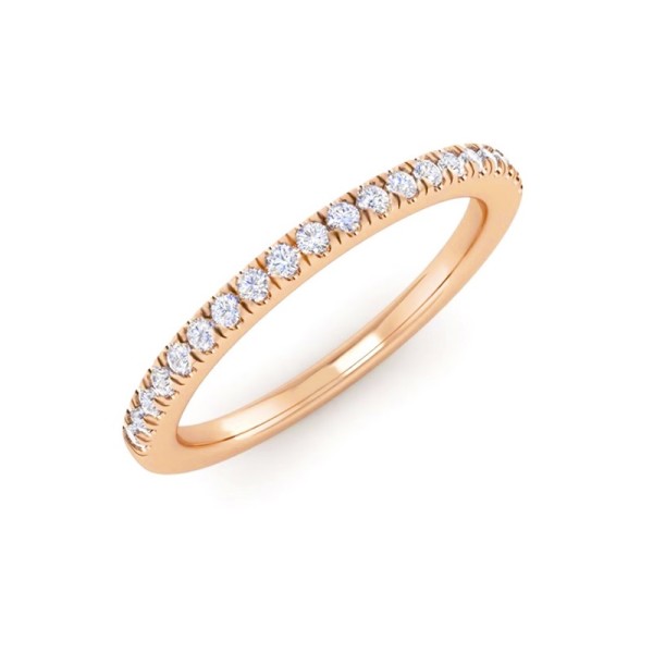 Pave Diamond Wedding Band
