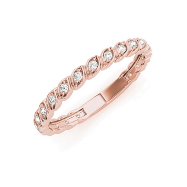 Marquise Design Diamond Wedding Band