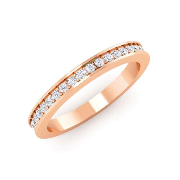 Edged Diamond Wedding Band