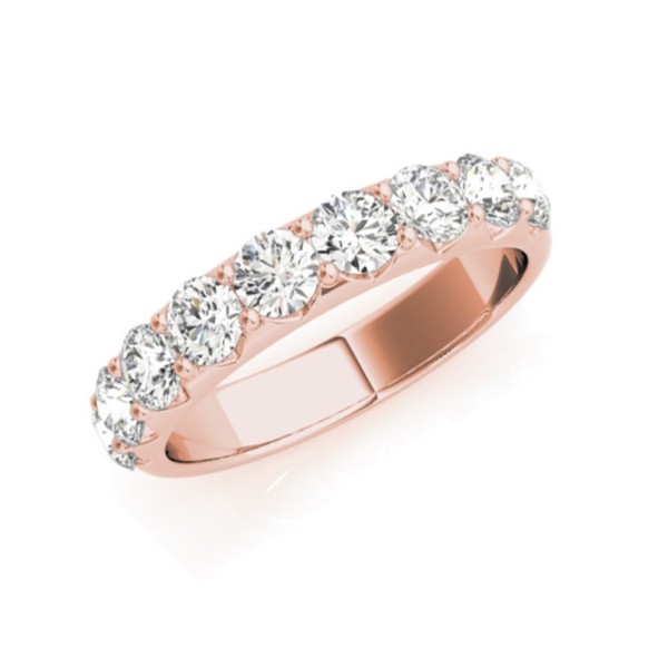 Ten Stone Round Diamond Band