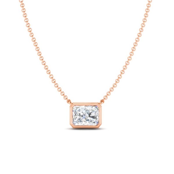 Radiant Bezel Necklace