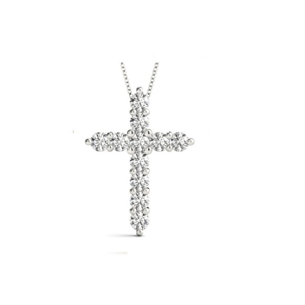 Classic Diamond Cross Pendant