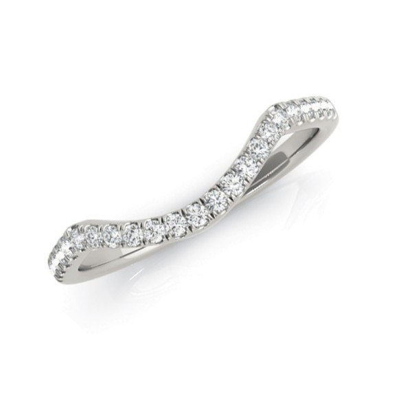Large Curved Diamond Band