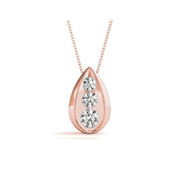 Tear Drop Diamond Pendant