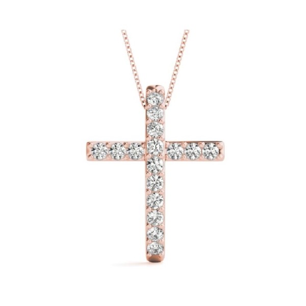 Classic Diamond Cross Pendant