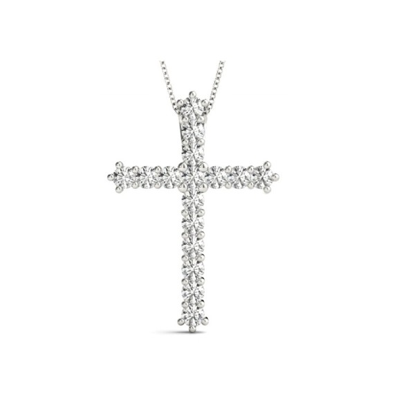 Classic Diamond Cross Pendant