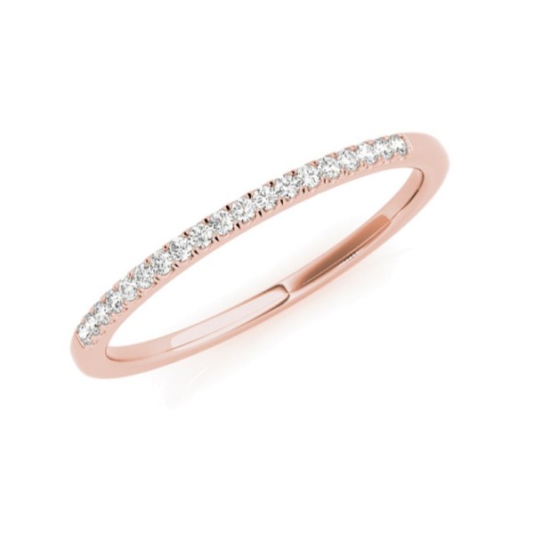 Straight Diamond Wedding Band