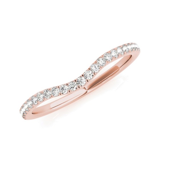 Arched Diamond Wedding Band