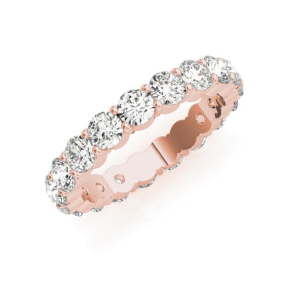 Round Diamond Eternity Band