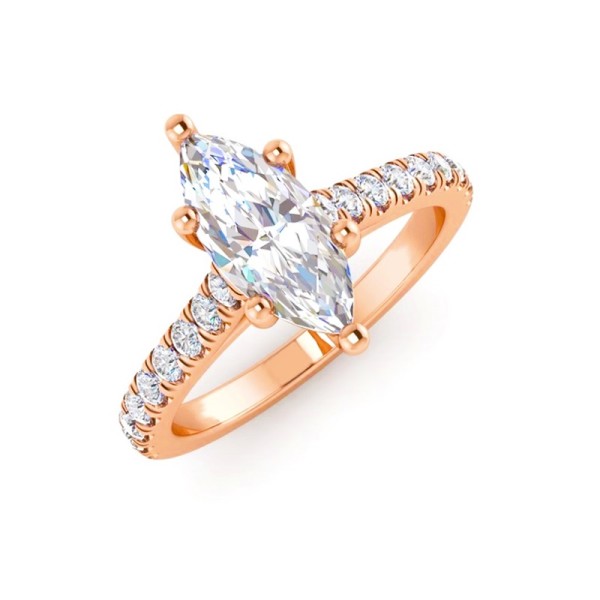Classic Marquise Diamond Engagement Ring