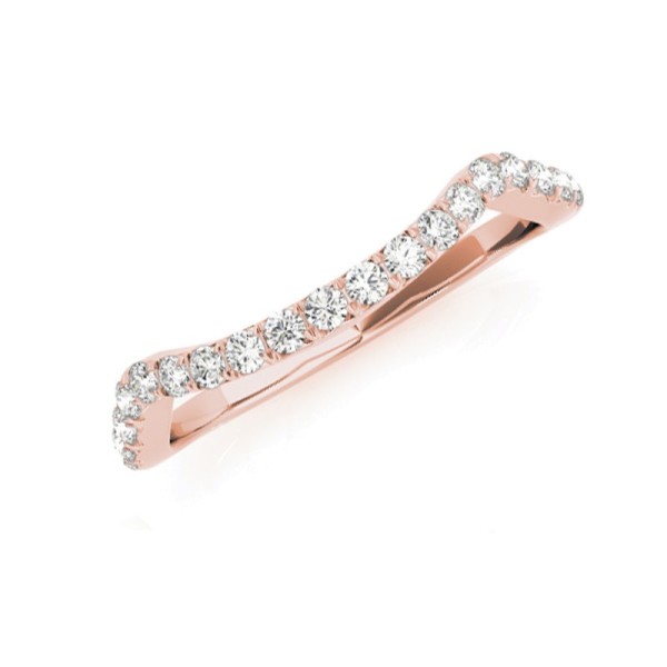 Arched Diamond Wedding Band