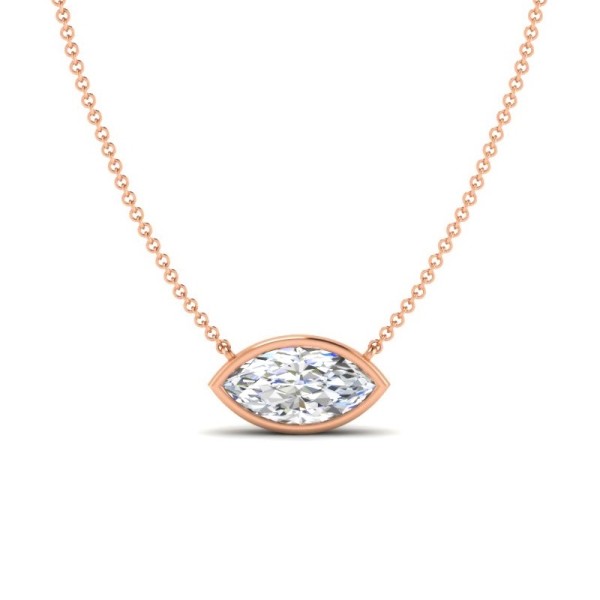 Marquise Bezel Necklace