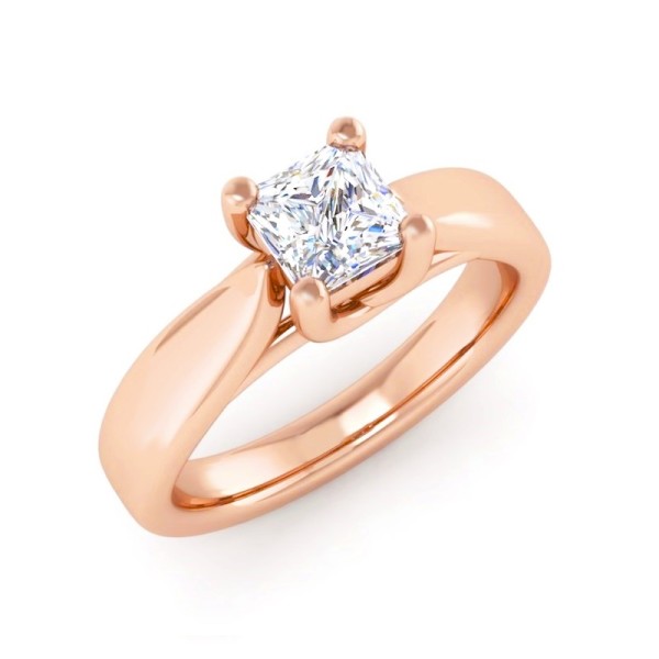 Princess Solitaire Engagement Ring