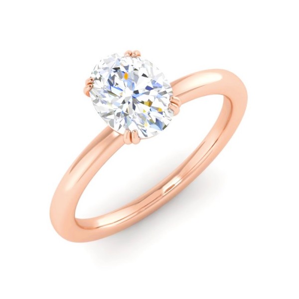 Gemma Oval Solitaire
