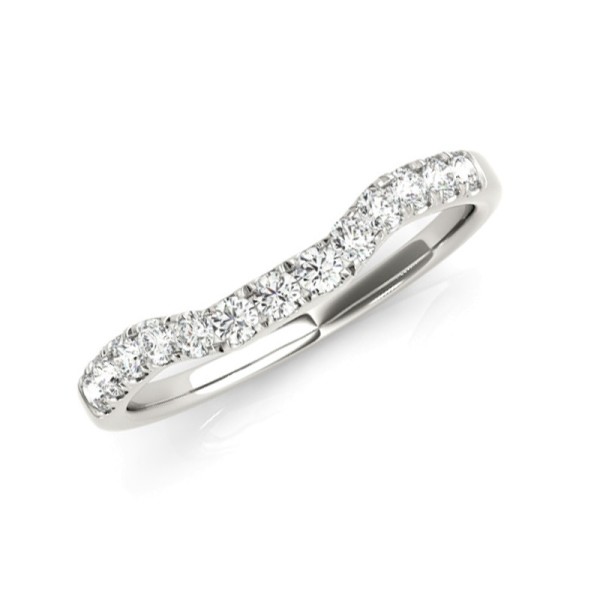 Contoured Diamond Band