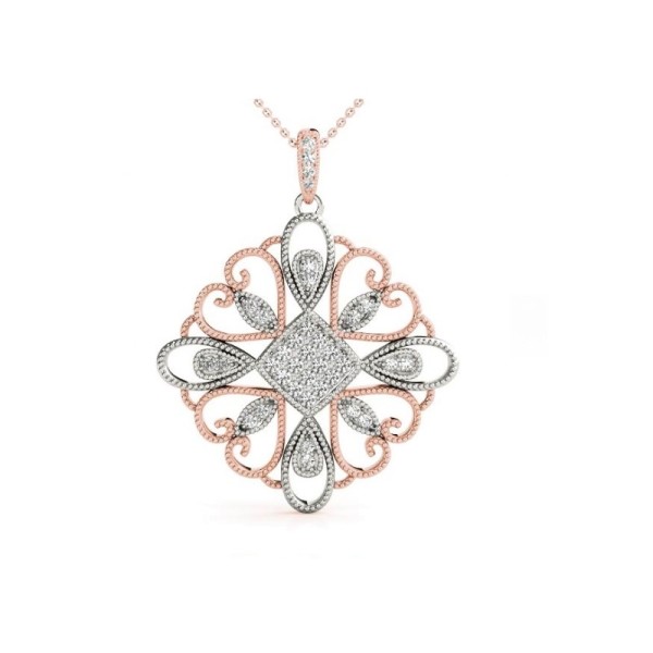 Cushion Shaped Diamond Pendant