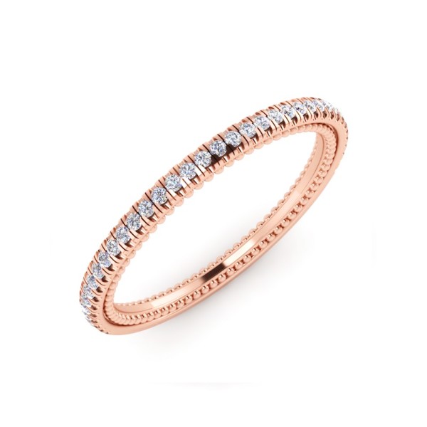 Petite Pave Diamond Wedding Band
