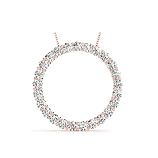 Circle Diamond Pendant