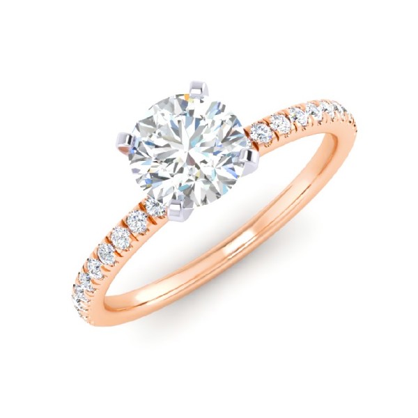 Classic Round Diamond Engagement Ring