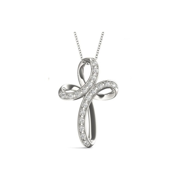 Ribbon Cross Pendant