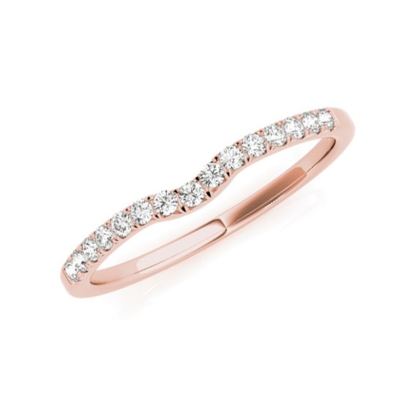 Petite Curved Diamond Band