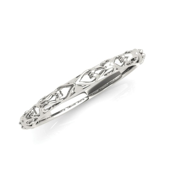 Heart Matching Wedding Band