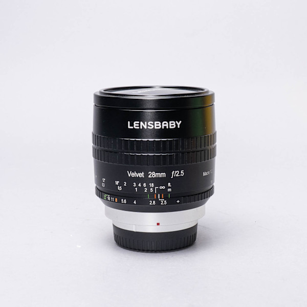 thumbnail-2 for Lensbaby Velvet 28mm f/2.5 Lens for Fuji X w/Original Box