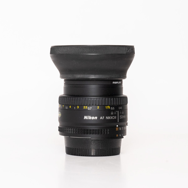 thumbnail-2 for Used Nikon AF 50mm f/1.8 D Lens w/Hood