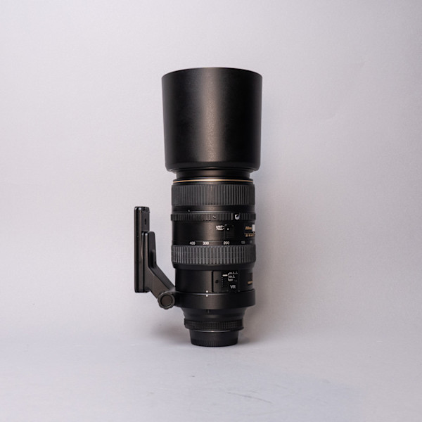 Nikon AF 80-400mm f/4.5-5.6 D VR Lens w/Hood + Kirk Foot