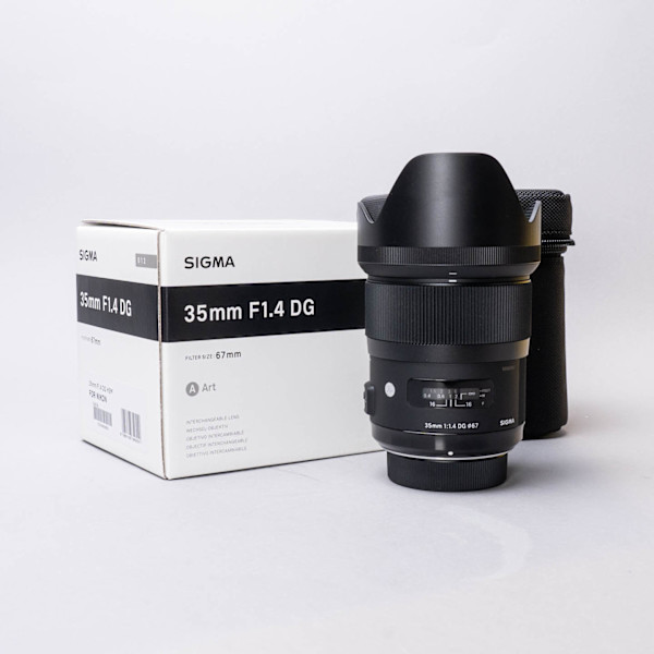 thumbnail-2 for Sigma 35mm 1.4 DG Art Series for Nikon Mount w/Hood + Original Box
