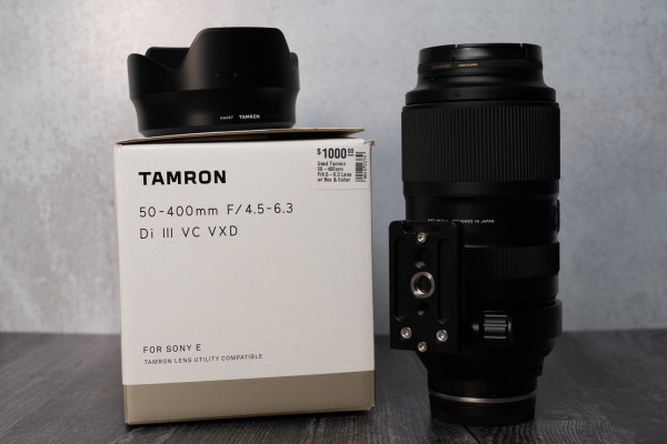 thumbnail-6 for Used Tamron 50-400mm F/4.5-6.3 Lens w/ Box & Collar