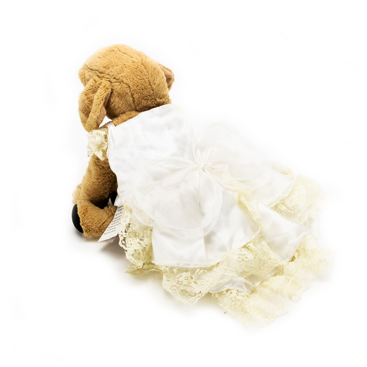 DoggyDolly Hondenkleding Trouwjurk Kant & Strik Geel XXL