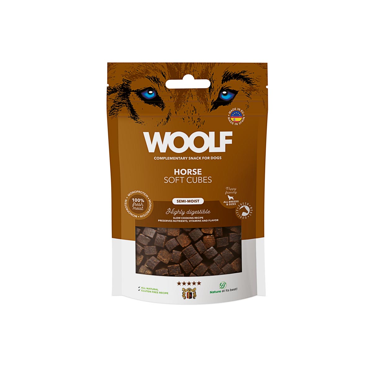 Woolf Hondensnacks Cubes Mono Horse