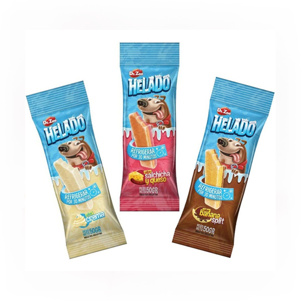 Dr. Zoo Helado Hondenijs Bananen Split