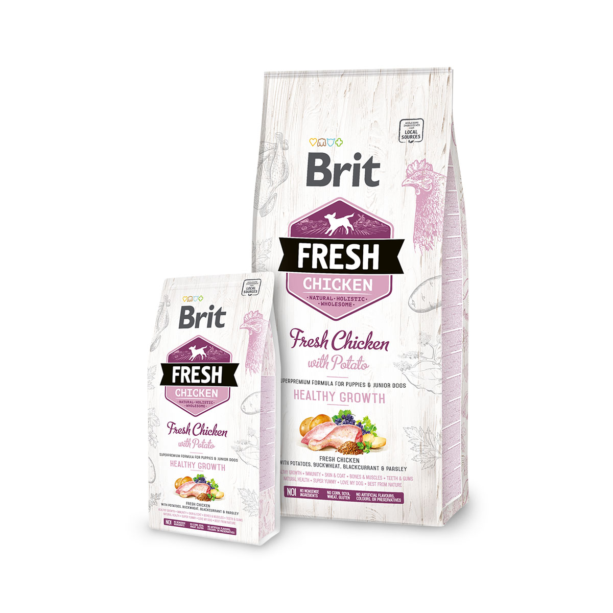 Brit Fresh Hondenvoeding Chicken Puppy 2.5kg