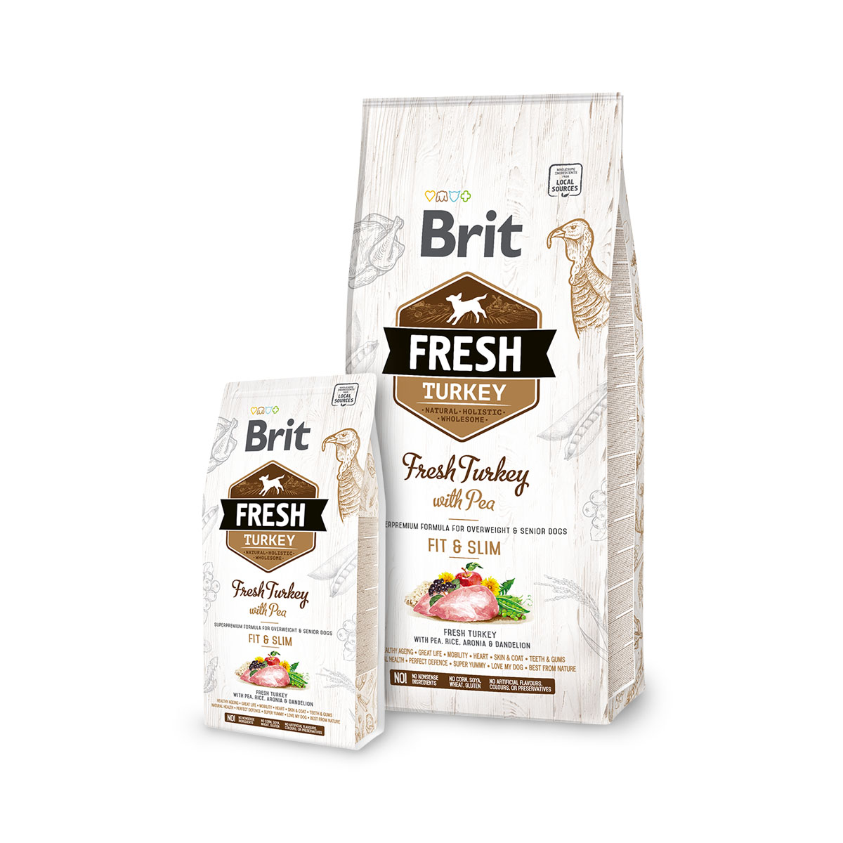 Brit Fresh Hondenvoeding Turkey Light & Senior