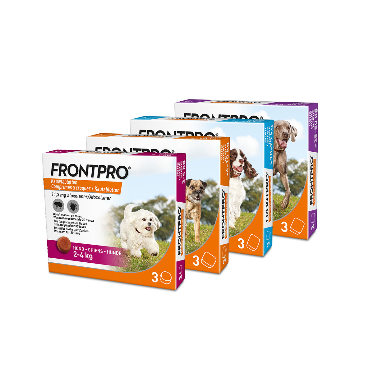 Front Pro Anti Vlooien & Tekenmiddel Kauwtabletten L